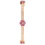 Ratnavali Jewels CZ Zirconia Gold Tone Red Baguette Diamond Elegant Sleek Bollywood Indian Bangles Jewelry Women