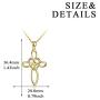 YFN Celtic Knot Cross Necklace Sterling Silver Infinity Love Heart Pendant Necklace