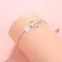 925 Sterling Silver Adjustable Nautical Anchor Bracelet with a Initial, Jewelry for Women Teen Girls