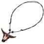 Scddboy Vintage Gothic Bull Skull Head Necklace - Retro Tribe Pendant Chain