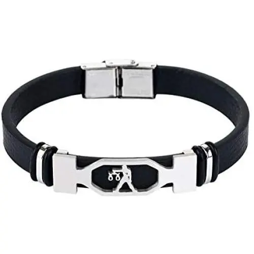 NC Leather Bracelet for Women Mens, Stainless Steel Friendship Teen Girls Bracelets of Charm Couples 12 Constellations Black Bracelet Jewelry NC Leather Bracelet for Women Mens, Stainless Steel Friendship Teen Girls Bracelets of Charm Couples 12 Constellations Black Bracelet Jewelry