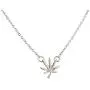 Lux Accessories Silvertone Marijuana Weed Symbol Necklace and Earring Set Lux Accessories Silvertone Marijuana Weed Symbol Necklace and Earring Set