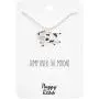 Happy Kisses Cow Necklace – “Jump Over The Moon!” Message Pendant – Cute Charm Gift for Any Women or Kid Who Loves Cows – Adjustable Chain Length