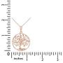 Jewel Zone US Tree of Life Filigree Pendant Necklace 14k Gold Over Sterling Silver