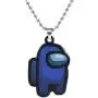 COMTRUDE Among Us Color Necklace, Premium Stainless Steel Amongus Game Pendant Chain for Strategy Casual Game Lovers (Bead Chain)