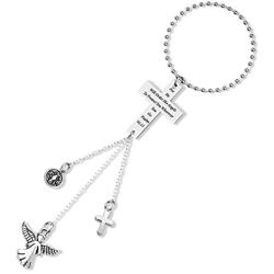 G-Ahora Guardian Angel Cross Car Mirror Accessories Ornaments Car Pendant Home Vehicle Interior Accessories(Order His Angels RMH)
