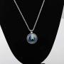 BEKECH Star Trek Necklace Glass Time Gem Star Trek Pendant Necklace Movie Inspired Jewelry Gift for Star Trek Fans Star Trek Necklace for Fans