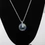 BEKECH Star Trek Necklace Glass Time Gem Star Trek Pendant Necklace Movie Inspired Jewelry Gift for Star Trek Fans Star Trek Necklace for Fans