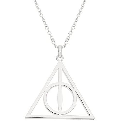 HARRY POTTER Womens Silver Plate Deathly Hallows, No Color, Size No Size