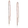 River Island Sterling Silver Tassel Threader Dangling Chain Earrings
