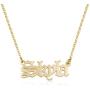 Beleco Jewelry Personalized Old English Name Necklace. Customized Gothic Font Style Any Name Necklace, Old English Name Pendant, Nameplate Jewelry For Girlfriend, Gift For Her, Jewelry For Women, 925 Sterling Silver Or 18K Gold Plated Necklace
