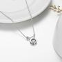 AOBOCO 925 Sterling Silver 12 Constellation Horoscope Zodiac Astrology Pendant Necklace with Austrian Crystal