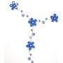 Faship Gorgeous CZ Crystal Floral Necklace Earrings Set
