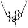 Clayton Jewelry Labs LSD Lysergic Acid Diethylamide Molecule Stainless Steel Necklace