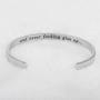 KUIYAI Keep Fucking Going Bracelet Keep Going and Never Fucking Give up Cuff Bangle Inspirational Gift Motivational Jewelry