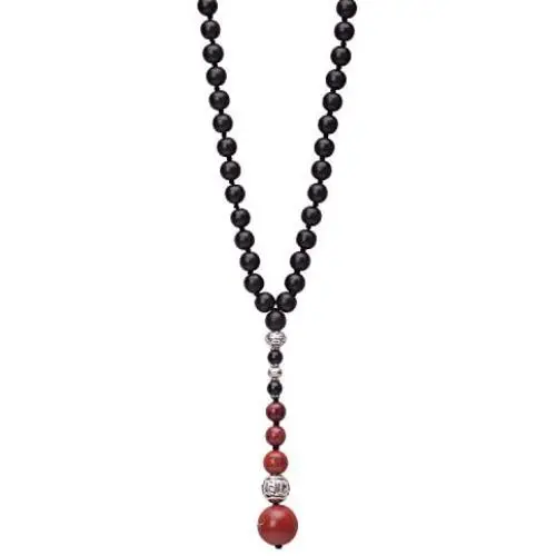 Long Agate Pendant Necklace Handmade Gemstone Beaded Necklace Fashion Y-shaped Jewelry for Women Girls Long Agate Pendant Necklace Handmade Gemstone Beaded Necklace Fashion Y-shaped Jewelry for Women Girls
