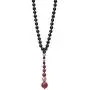 Long Agate Pendant Necklace Handmade Gemstone Beaded Necklace Fashion Y-shaped Jewelry for Women Girls Long Agate Pendant Necklace Handmade Gemstone Beaded Necklace Fashion Y-shaped Jewelry for Women Girls