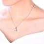 JO WISDOM Women Dragonfly Necklace,925 Sterling Silver Cubic Zirconia Dragonfly Pendant Necklace,Jewelry for Women