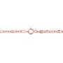 Kooljewelry 14k Rose Gold Figaro Link Chain Necklace (14, 16, 18, 20, 22, 24, 26, 30 or 36 inch)