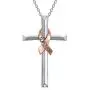 PEIMKO 925 Sterling Silver Breast Cancer Survivor Necklace for Women, Faith Hope Love Infinity Daisy Flower Cross Pendant Necklace Jewelry Birthday Gifts for Women PEIMKO 925 Sterling Silver Breast Cancer Survivor Necklace for Women, Faith Hope Love Infinity Daisy Flower Cross Pendant Necklace Jewelry Birthday Gifts for Women