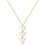 Long Pendant Necklace for Women Simple Three Triangle Geometric Sweater Necklace Charm Necklace Set Punk Jewelry