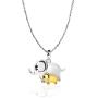 COTO Lovely Cute Jewelry Gift 925 Sterling Silver Lucky Elephant Dangle Charm Fit Necklace Bracelet