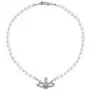 ytchmibb White Pearl Bead Necklaces Crystal Rhinestone Saturn Planet Necklace (Silver) ytchmibb White Pearl Bead Necklaces Crystal Rhinestone Saturn Planet Necklace (Silver)