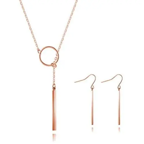 Y Necklace Earrings Set for Women Y Chain Pendant Vertical Bar Dangle Earrings Adjustable Long Bar Pendant Necklace Minimalism Drop Bar Jewelry Y Necklace Earrings Set for Women Y Chain Pendant Vertical Bar Dangle Earrings Adjustable Long Bar Pendant Necklace Minimalism Drop Bar Jewelry