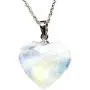 Heart Moonstone Pendant Necklace, Natural Moonstone Jewelry For Woman Lady Blue Light Crystal 15x6mm Beads 925 Silver Chains AAAAA Heart Moonstone Pendant Necklace, Natural Moonstone Jewelry For Woman Lady Blue Light Crystal 15x6mm Beads 925 Silver Chains AAAAA