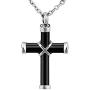 HooAMI Cremation Jewelry for Ashes Cross Urn Necklace Pendant Memorial Ash Jewelry