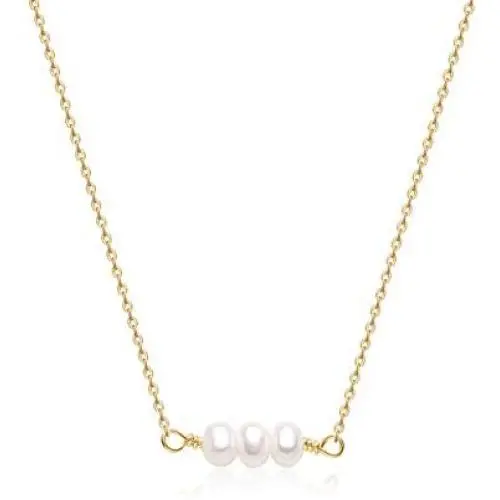 Befettly Mini Pearls Choker Necklace Bar Star Shell Turquoise Necklace Pendant Delicate Handmade 14k Gold Fill Choker
