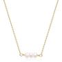 Befettly Mini Pearls Choker Necklace Bar Star Shell Turquoise Necklace Pendant Delicate Handmade 14k Gold Fill Choker