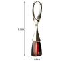 Black Cherry Amber Sterling Silver Modern Set Leverback Earrings Necklace 18 Inches