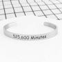 TOGON Rent Season of Love 525,600 Minutes Cuff Bracelet Inspirational Gifts Broadway Musical Jewelry Friendship Gift for Her