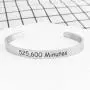 TOGON Rent Season of Love 525,600 Minutes Cuff Bracelet Inspirational Gifts Broadway Musical Jewelry Friendship Gift for Her