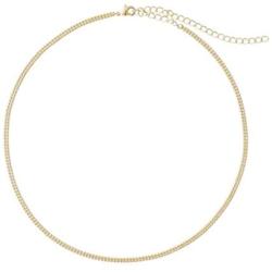 HONEYCAT Double Ball Chain Choker-Necklace in 18k Gold Plate, 18k Rose Gold Plate, or Rhodium Plate | Minimalist, Delicate Jewelry