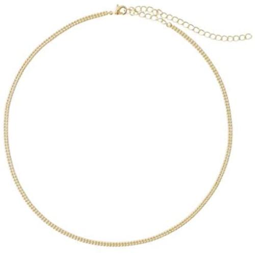 HONEYCAT Double Ball Chain Choker-Necklace in 18k Gold Plate, 18k Rose Gold Plate, or Rhodium Plate | Minimalist, Delicate Jewelry
