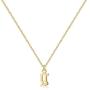 Ursteel Old English Initial Necklace, 14K Gold Plated Letter Pendant Dainty Adjustable Tiny Initial Necklaces for Women Teen Girls