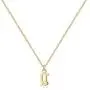 Ursteel Old English Initial Necklace, 14K Gold Plated Letter Pendant Dainty Adjustable Tiny Initial Necklaces for Women Teen Girls
