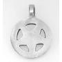 Trilogy Jewelry - Made in the USA Pewter Inverted Pentagram Tetragrammaton Runes Pendant w/ 6 Swarovski Crystal Peridot August Birthstone