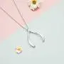 925 Sterling Silver Jewelry Open Heart Pendant Ring Holder Necklace Wedding Engagement Anniversary Infinity Love Gift for Her, Wife, Girlfriend, Fiancee