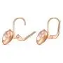 SWAROVSKI Womens Bella Heart Earrings Collection, Pink Crystals, Clear Crystals
