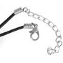 Trilogy Jewelry Pewter Circle Ohm Om Yoga Buddha Namaste Pendant on Leather Necklace