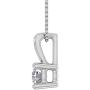 1/5 Carat 4-Prong Set Diamond Solitaire Pendant Necklace in 14K Gold (Included Silver Chain)