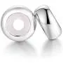 SPARKL 925 Sterling Silver 2pcs Spacer Charms Plain Stopper Beads for for Pandora Bracelets (White) SPARKL 925 Sterling Silver 2pcs Spacer Charms Plain Stopper Beads for for Pandora Bracelets (White)