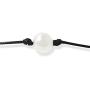 Liumart Single Pearl Choker Necklace on Genuine Leather Cord Handmade Jewelry Gift