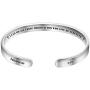 Ratoy Inspirational Bracelets for Women Teen Girl Personalized Birthday Cuff Bangle Keep Going Motivational Mantra Quote Jewelry for Her Mom
