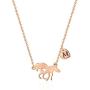 Ursteel Horse Gifts for Women Girls, Dainty Horse Jewelry 14k Gold Plated Heart Initial Horse Necklace Personalized Gifts Horse Necklaces for Girls Women