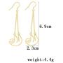 Charm Animal Sloth Drop Earrings Necklace Set,Long Chain Tassel Sloth Earrings Cute Sloth Pendant Necklace with Message Card for Women Teen Girls Child Inspired Jewelry