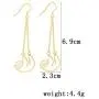Charm Animal Sloth Drop Earrings Necklace Set,Long Chain Tassel Sloth Earrings Cute Sloth Pendant Necklace with Message Card for Women Teen Girls Child Inspired Jewelry